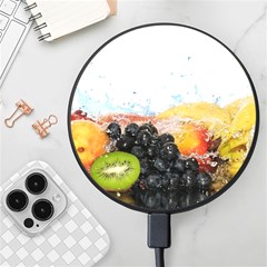 Variety Of Fruit Water Berry Food Splash Kiwi Grape Wireless Fast Charger(black) by B30l