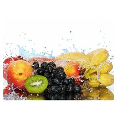 Variety Of Fruit Water Berry Food Splash Kiwi Grape Two Sides Premium Plush Fleece Blanket (extra Small) by B30l