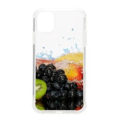 Variety Of Fruit Water Berry Food Splash Kiwi Grape Iphone 11 Tpu Uv Print Case by B30l