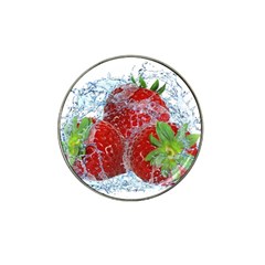 Red Strawberries Water Squirt Strawberry Fresh Splash Drops Hat Clip Ball Marker (10 Pack) by B30l