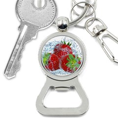 Red Strawberries Water Squirt Strawberry Fresh Splash Drops Bottle Opener Key Chain by B30l