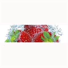 Red Strawberries Water Squirt Strawberry Fresh Splash Drops Large Bar Mat by B30l