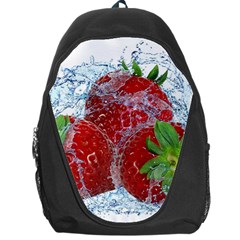 Red Strawberries Water Squirt Strawberry Fresh Splash Drops Backpack Bag by B30l