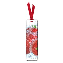 Red Strawberries Water Squirt Strawberry Fresh Splash Drops Small Book Marks by B30l