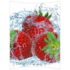 Red Strawberries Water Squirt Strawberry Fresh Splash Drops Back Support Cushion by B30l