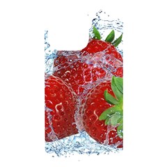 Red Strawberries Water Squirt Strawberry Fresh Splash Drops Iphone 14 Pro Max Black Uv Print Case by B30l