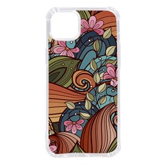 Multicolored Flower Decor Flowers Patterns Leaves Colorful Iphone 14 Plus Tpu Uv Print Case by B30l