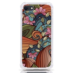 Multicolored Flower Decor Flowers Patterns Leaves Colorful Iphone Se by B30l