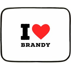 I Love Brandy Fleece Blanket (mini) by ilovewhateva