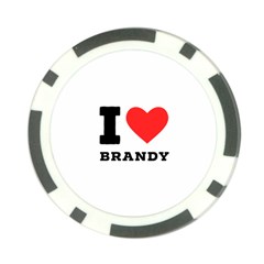 I Love Brandy Poker Chip Card Guard (10 Pack) by ilovewhateva