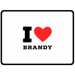 I Love Brandy Fleece Blanket (large) by ilovewhateva