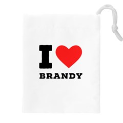 I Love Brandy Drawstring Pouch (5xl) by ilovewhateva