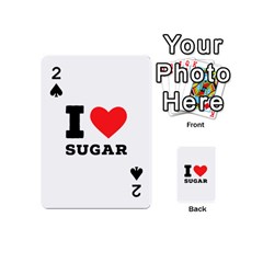 I Love Sugar  Playing Cards 54 Designs (mini) by ilovewhateva