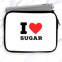 I Love Sugar  Apple Ipad 2/3/4 Zipper Cases by ilovewhateva