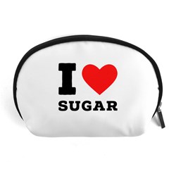 I Love Sugar  Accessory Pouch (large) by ilovewhateva