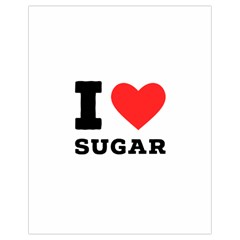 I Love Sugar  Drawstring Bag (small) by ilovewhateva