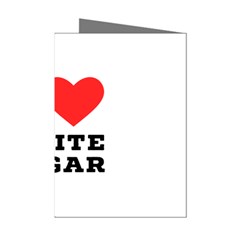 I Love White Sugar Mini Greeting Cards (pkg Of 8)