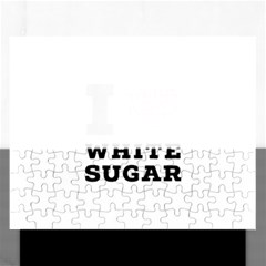 I Love White Sugar Rectangular Jigsaw Puzzl by ilovewhateva