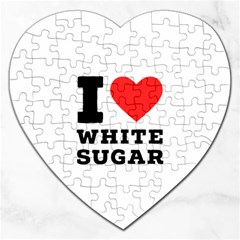 I Love White Sugar Jigsaw Puzzle (heart) by ilovewhateva