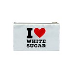 I love white sugar Cosmetic Bag (Small) Back