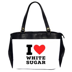 I Love White Sugar Oversize Office Handbag (2 Sides) by ilovewhateva