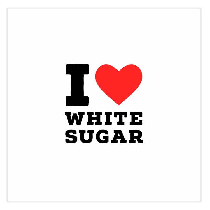 I love white sugar Square Satin Scarf (36  x 36 )