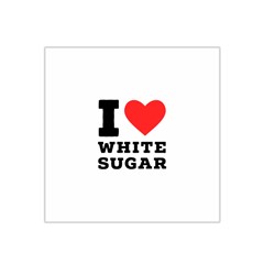 I Love White Sugar Satin Bandana Scarf 22  X 22  by ilovewhateva