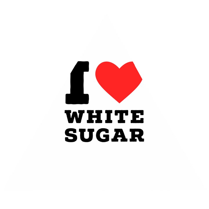 I love white sugar Wooden Puzzle Triangle