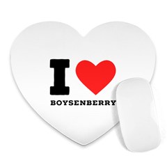 I Love Boysenberry  Heart Mousepad by ilovewhateva