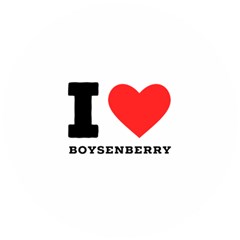 I Love Boysenberry  Wooden Puzzle Round by ilovewhateva