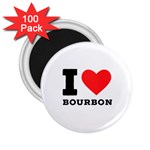 I love bourbon  2.25  Magnets (100 pack)  Front