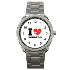 I Love Bourbon  Sport Metal Watch by ilovewhateva