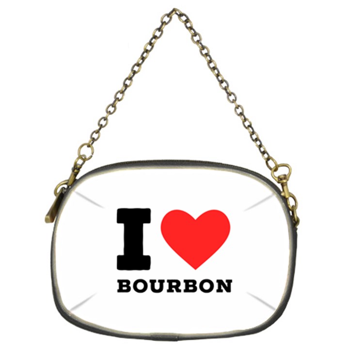 I love bourbon  Chain Purse (Two Sides)