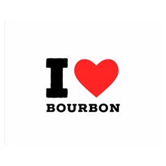 I Love Bourbon  Premium Plush Fleece Blanket (medium) by ilovewhateva