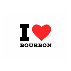 I Love Bourbon  Two Sides Premium Plush Fleece Blanket (extra Small) by ilovewhateva