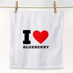 I Love Blueberry  Face Towel by ilovewhateva