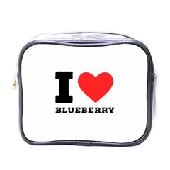 I Love Blueberry  Mini Toiletries Bag (one Side) by ilovewhateva