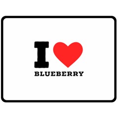 I Love Blueberry  Fleece Blanket (large) by ilovewhateva