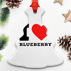 I Love Blueberry  Ornament (christmas Tree)  by ilovewhateva