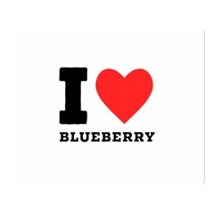 I Love Blueberry  Two Sides Premium Plush Fleece Blanket (large) by ilovewhateva