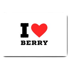 I Love Berry Large Doormat by ilovewhateva