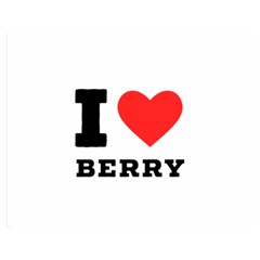 I Love Berry Premium Plush Fleece Blanket (medium) by ilovewhateva