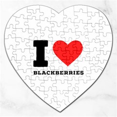 I Love Blackberries  Jigsaw Puzzle (heart) by ilovewhateva