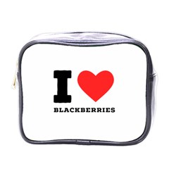 I Love Blackberries  Mini Toiletries Bag (one Side) by ilovewhateva