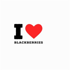 I Love Blackberries  Large Garden Flag (two Sides) by ilovewhateva