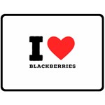 I love blackberries  Two Sides Fleece Blanket (Large) 80 x60  Blanket Front