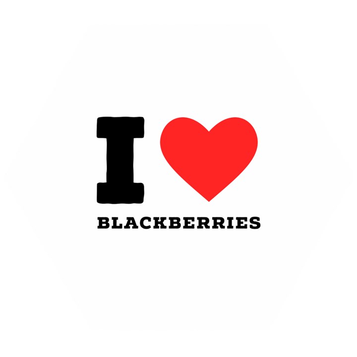 I love blackberries  Wooden Puzzle Hexagon