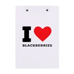 I love blackberries  A5 Acrylic Clipboard Back