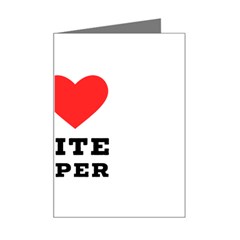 I Love White Pepper Mini Greeting Card by ilovewhateva