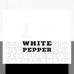 I Love White Pepper Rectangular Jigsaw Puzzl by ilovewhateva